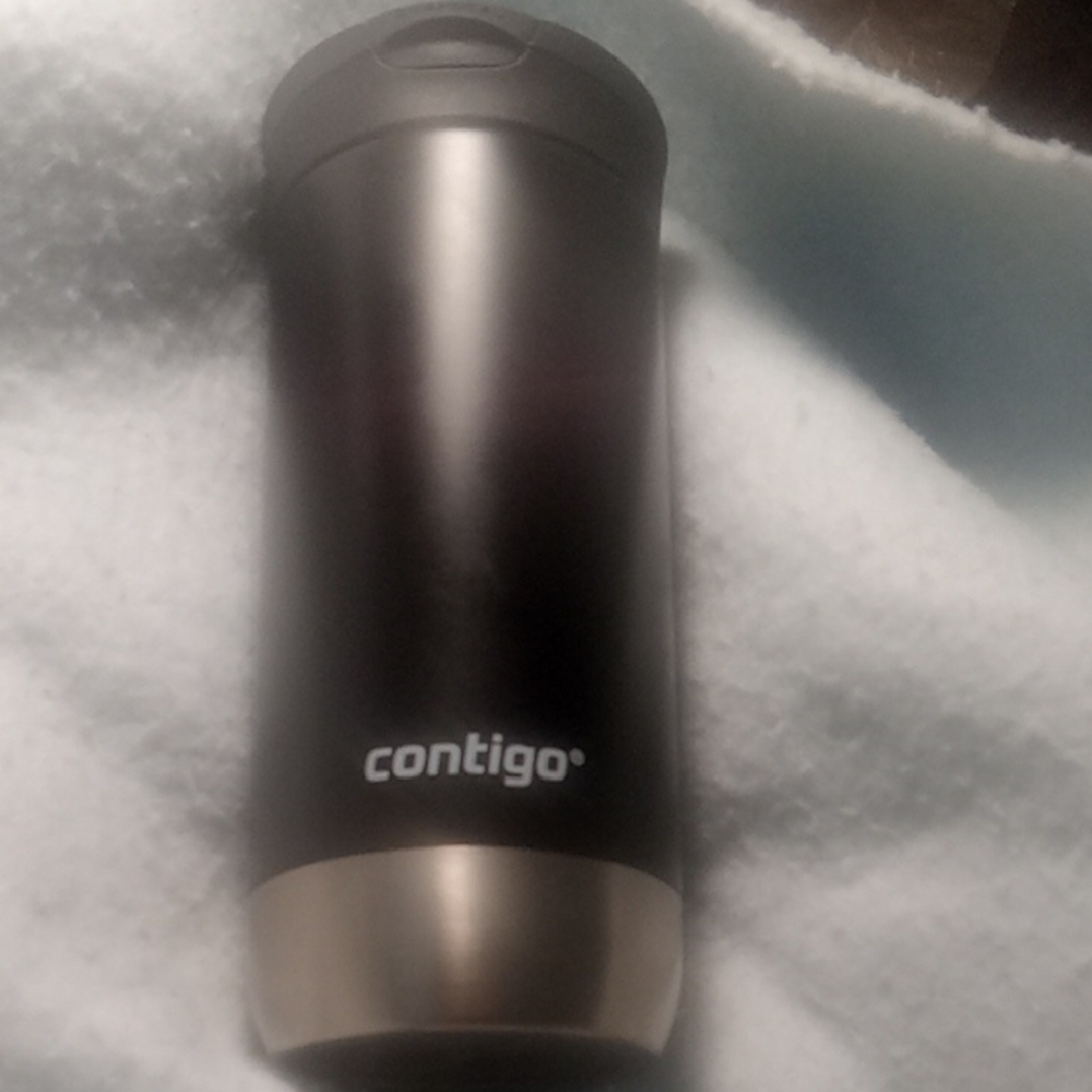 Contigo Black and Silver Stainless Steel Travel Mug